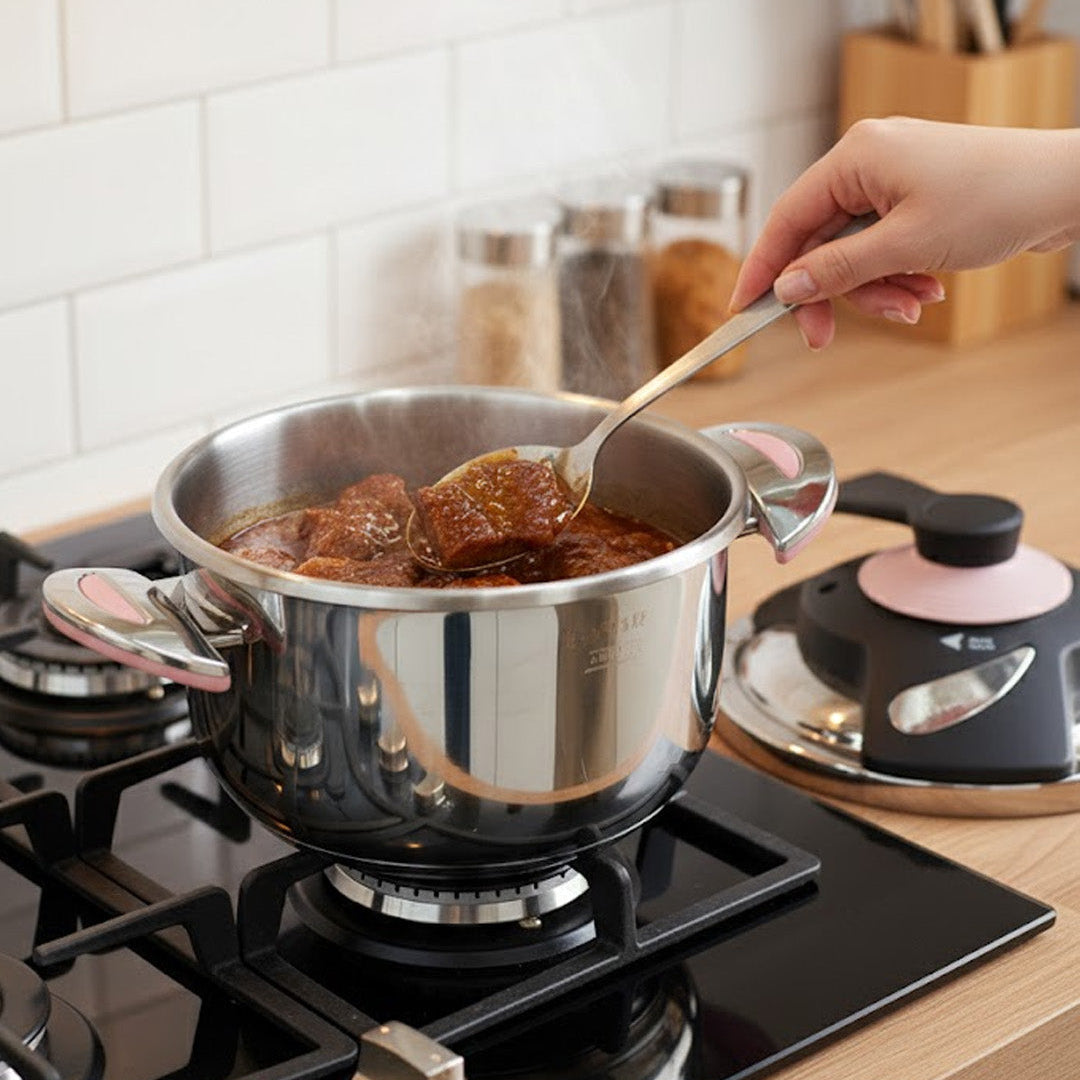 O.M.S Turkey Pink Pressure Cooker โ 5 Liter Heavy Duty Cooker
