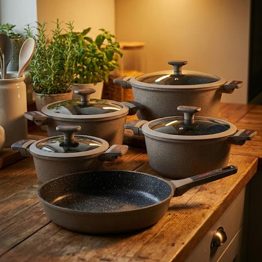 12 Pcs Nonstick Cooking Set Premium Luxury Quality Chinese Cookware.