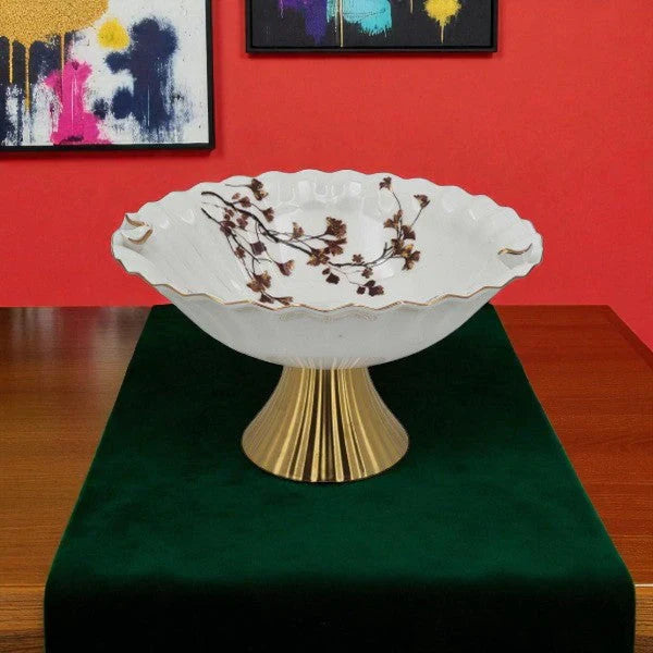 Angela 12" Luxury Ceramic Fruit Bowl