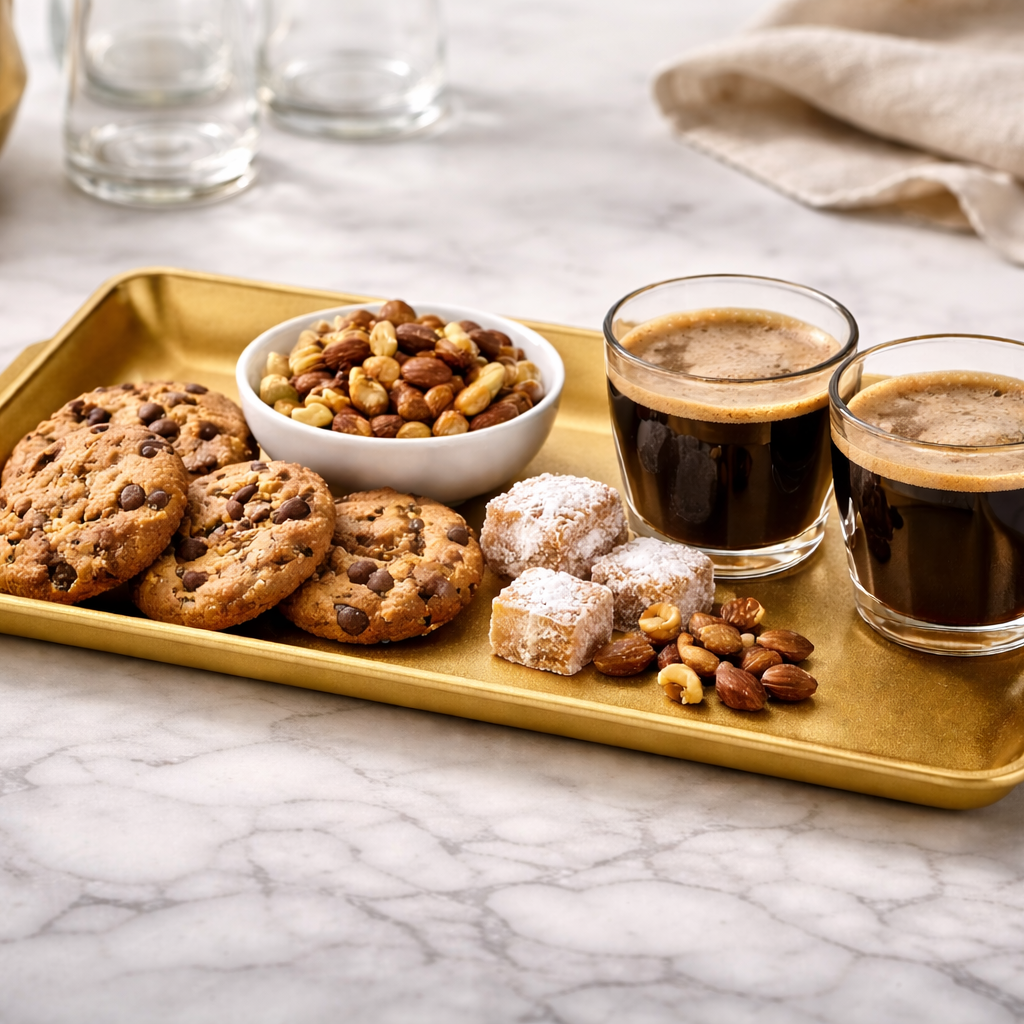 Golden Rectangle Serving Tray – Multiple Sizes