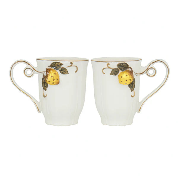 Luxury Ceramic Couple Mug Set – 2 Pieces