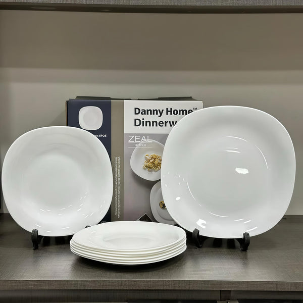 18 PCS White Luxury Dinner Set