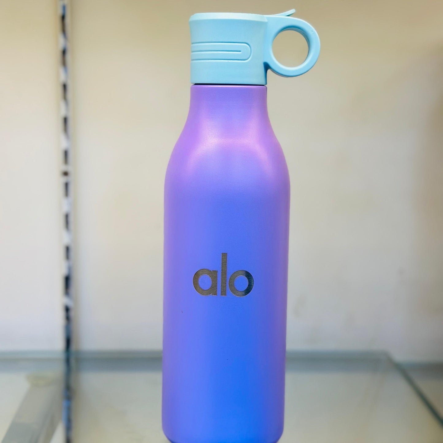 ALO Premium Water Bottle 700ML – Ocean Purple with Sky Blue Cap (Stylish Sports Bottle)