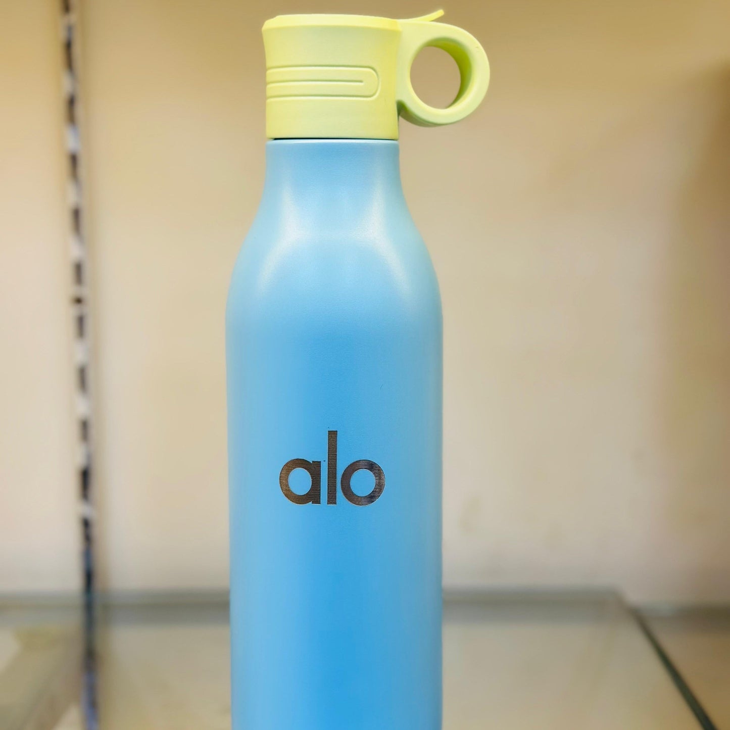 ALO Premium Water Bottle 700ML – Sky Blue with Lime Cap (Leakproof Bottle)