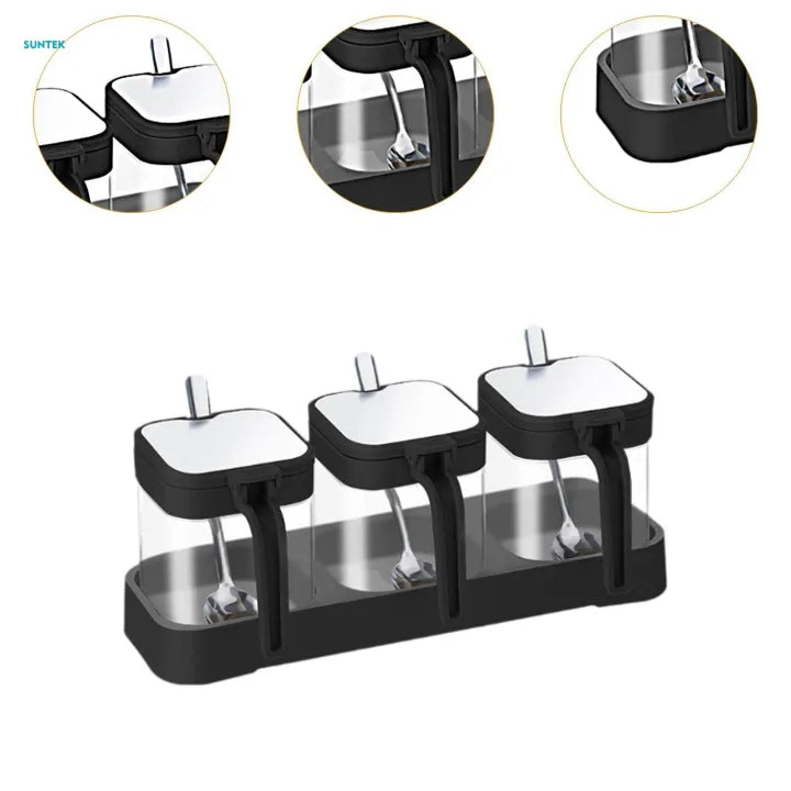 Set Of 3 PCS Seasoning Spice Organizer