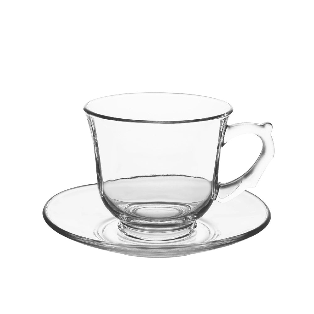 Transparent Coffee, Tea Cup 240ML 6 Pieces