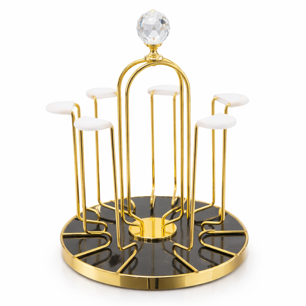 Luxury Gold Glass Stand