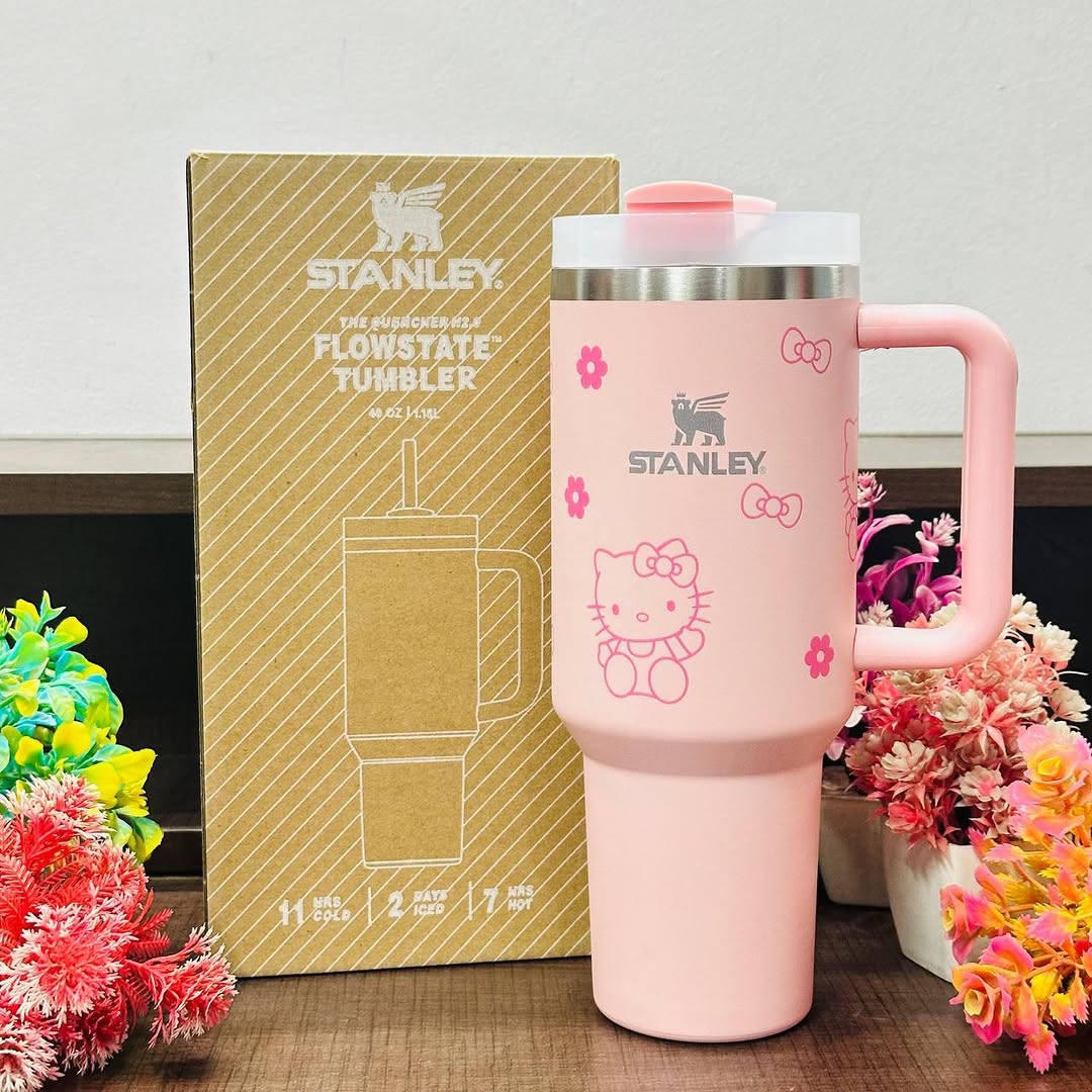 Limited Edition Stanley x Hello Kitty Quencher H2.0 Flowstate Tumbler Available in multicolor