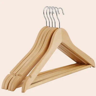 Wooden Clothes Hanging Hangers Set Of 10 PCS