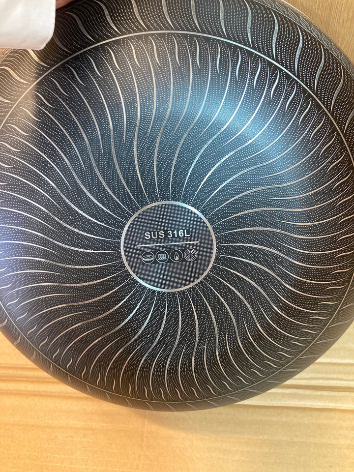 Non-Stick High Quality Heavy Duty Honeycomb Karahi/ Deep Pan For Cooking! (Available in 32CM 36CM) Steel Laser Coated