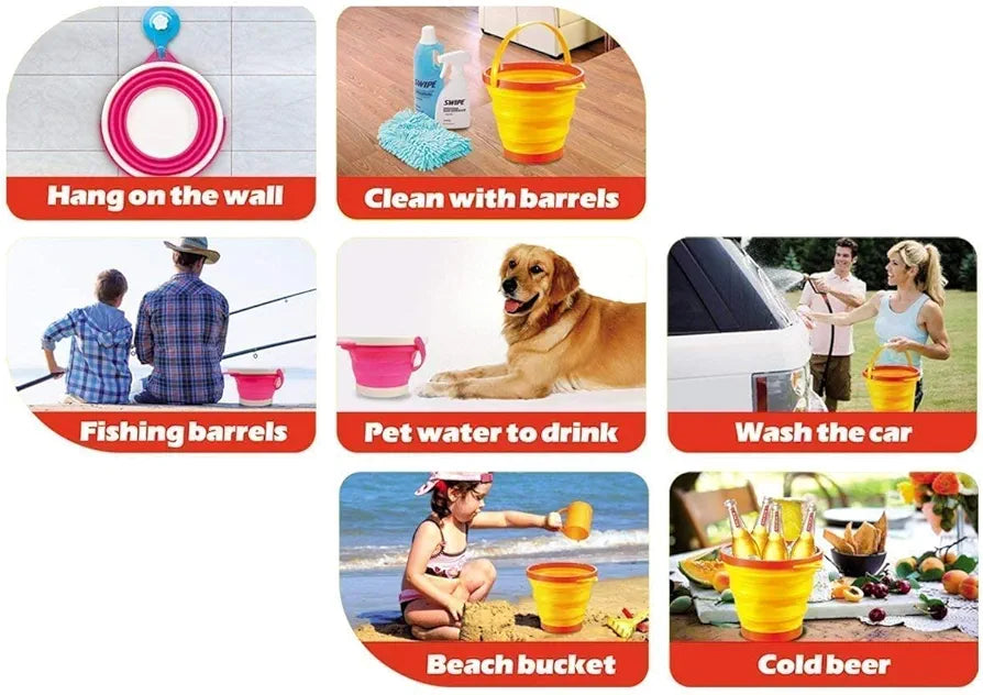10 Liter Multipurpose Foldable Bucket
