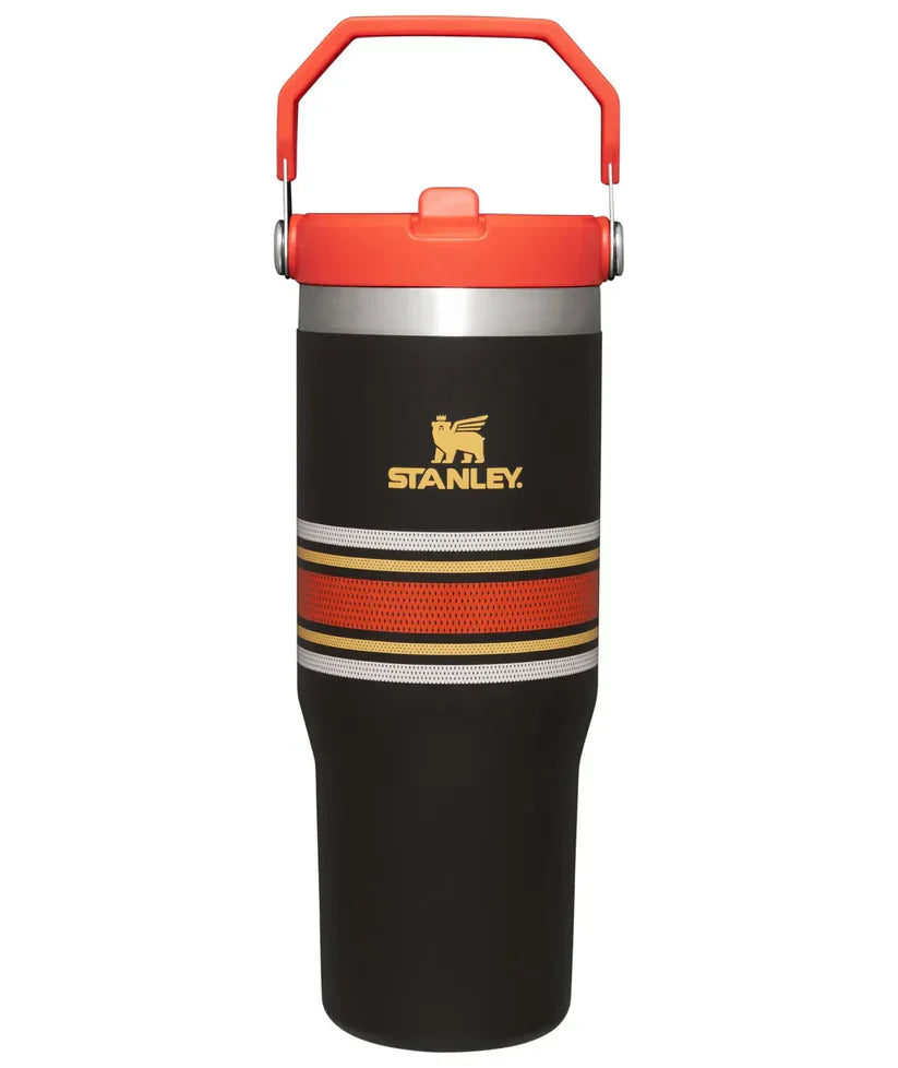 The IceFlow™ Flip Straw Tumbler | 30 OZ - Black Mesh