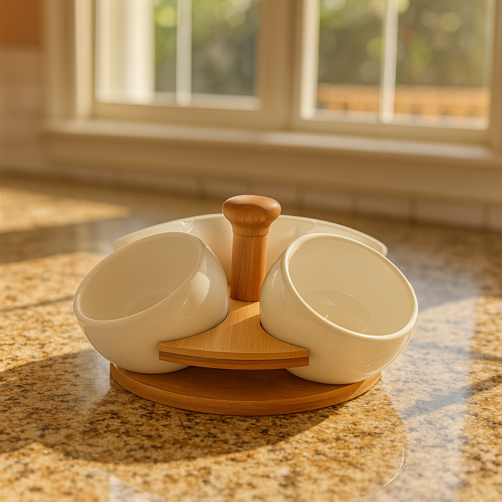 Ceramic Luxury Condiment Bowl Set - 4 PCS