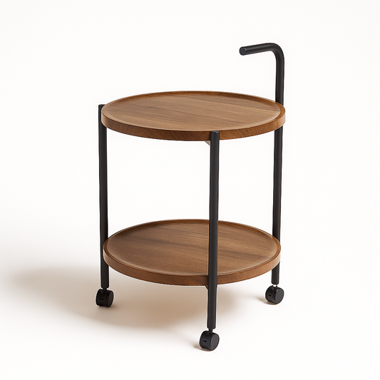 2 Tier Wooden Elegant Serving Trolley