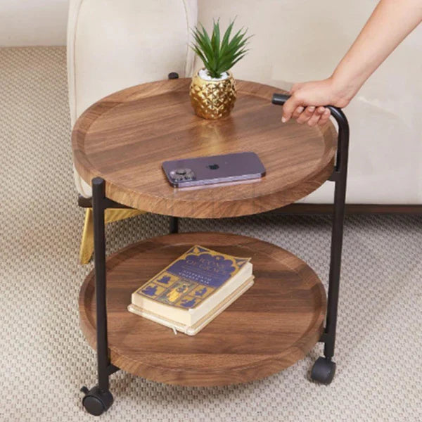 2 Tier Wooden Elegant Serving Trolley