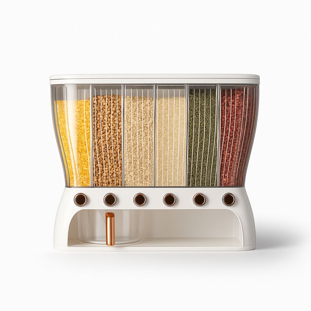 Elegant Airtight Grain Dispenser – 12kg