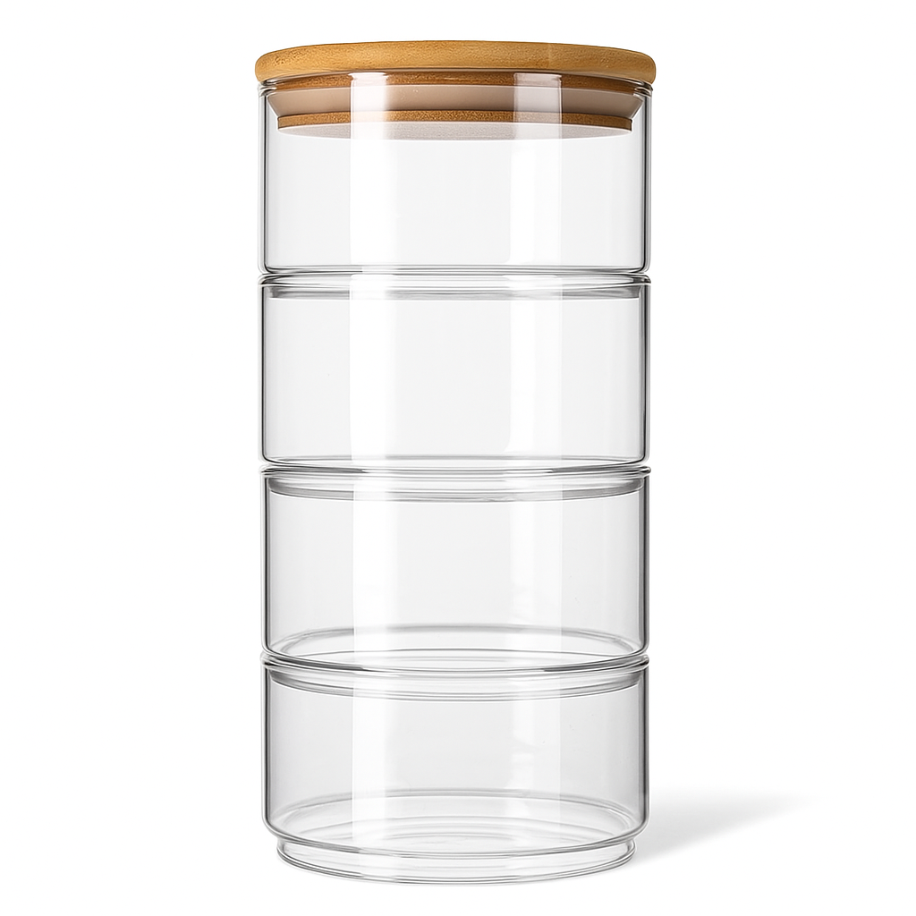 4 Layer Premium Glass Food Container