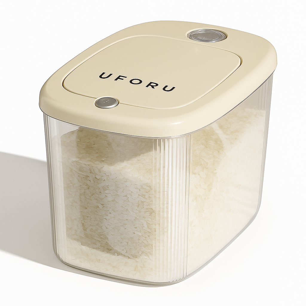 Elegant Airtight Acrylic Grain Container – 10kg