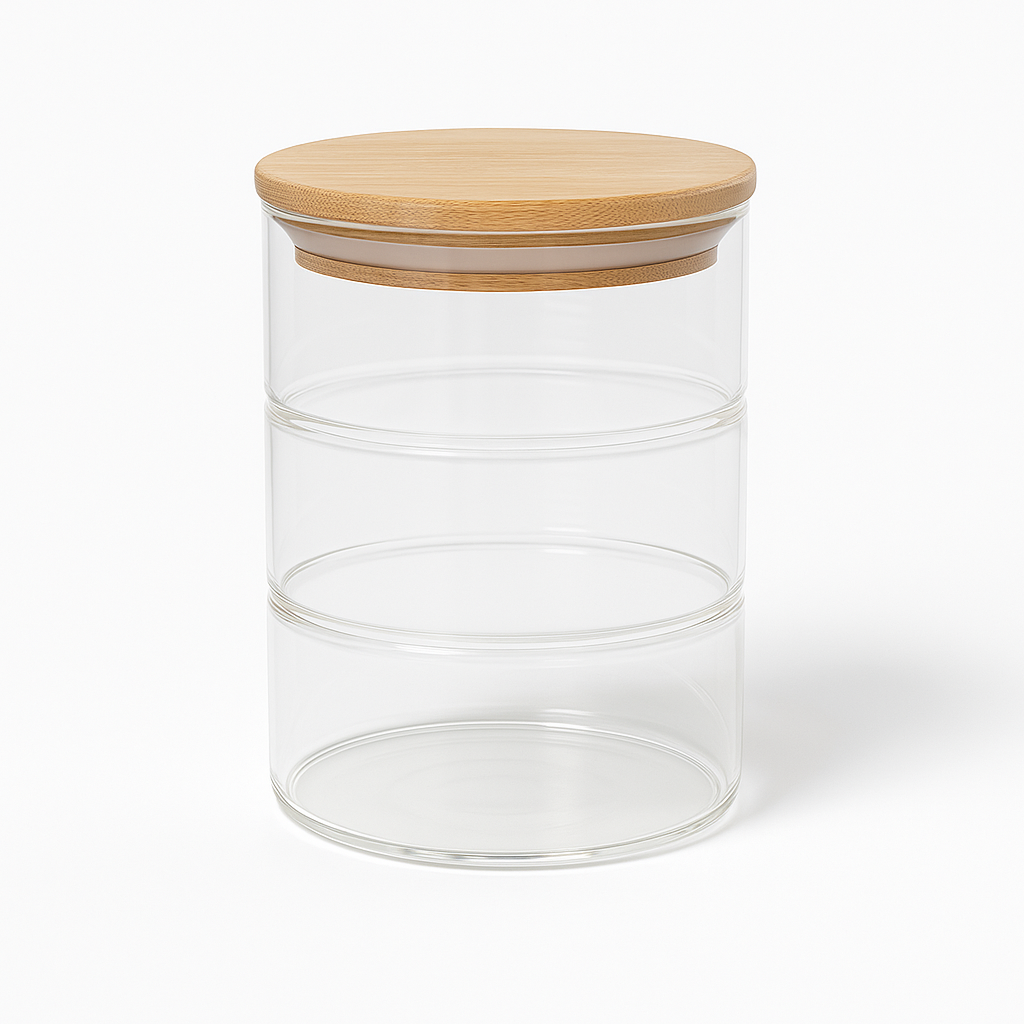 3 Layer Premium Glass Food Container