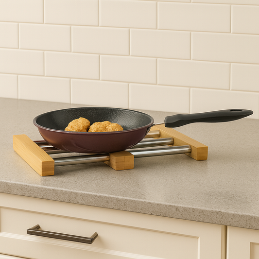 Wooden Expandable Wok Stand