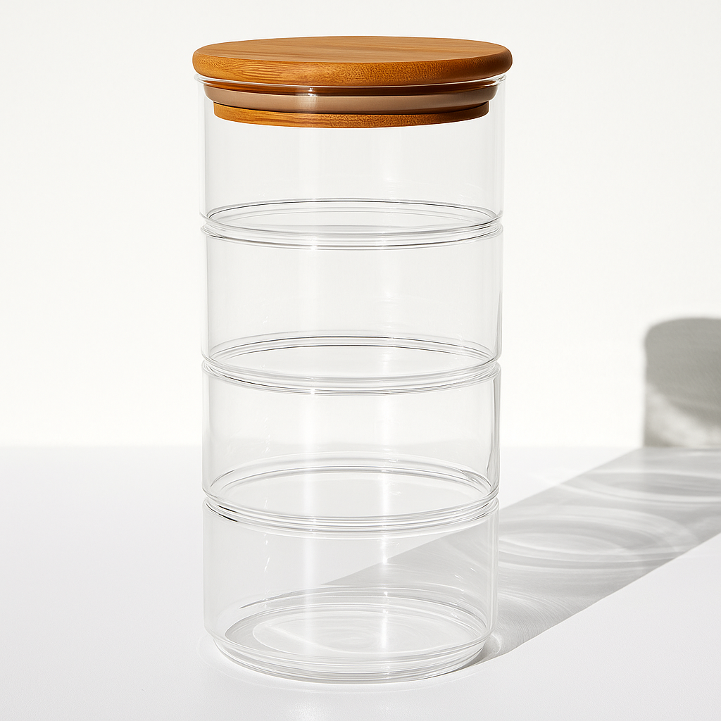 4 Layer Premium Glass Food Container