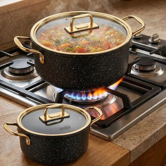 Falez PAREM 9 Pcs Cooking Set | Premium Turkish Cookware Pakistan