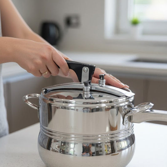O.M.S Premium Pressure Cooker – 5L, 7L & 9L | Heavy Duty Aluminium Cooker