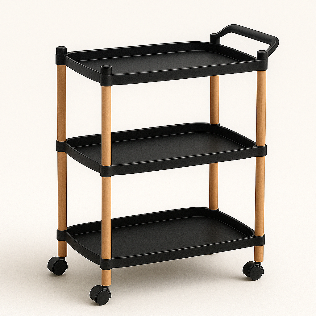 3-Tier Luxury Rolling Organizer Cart