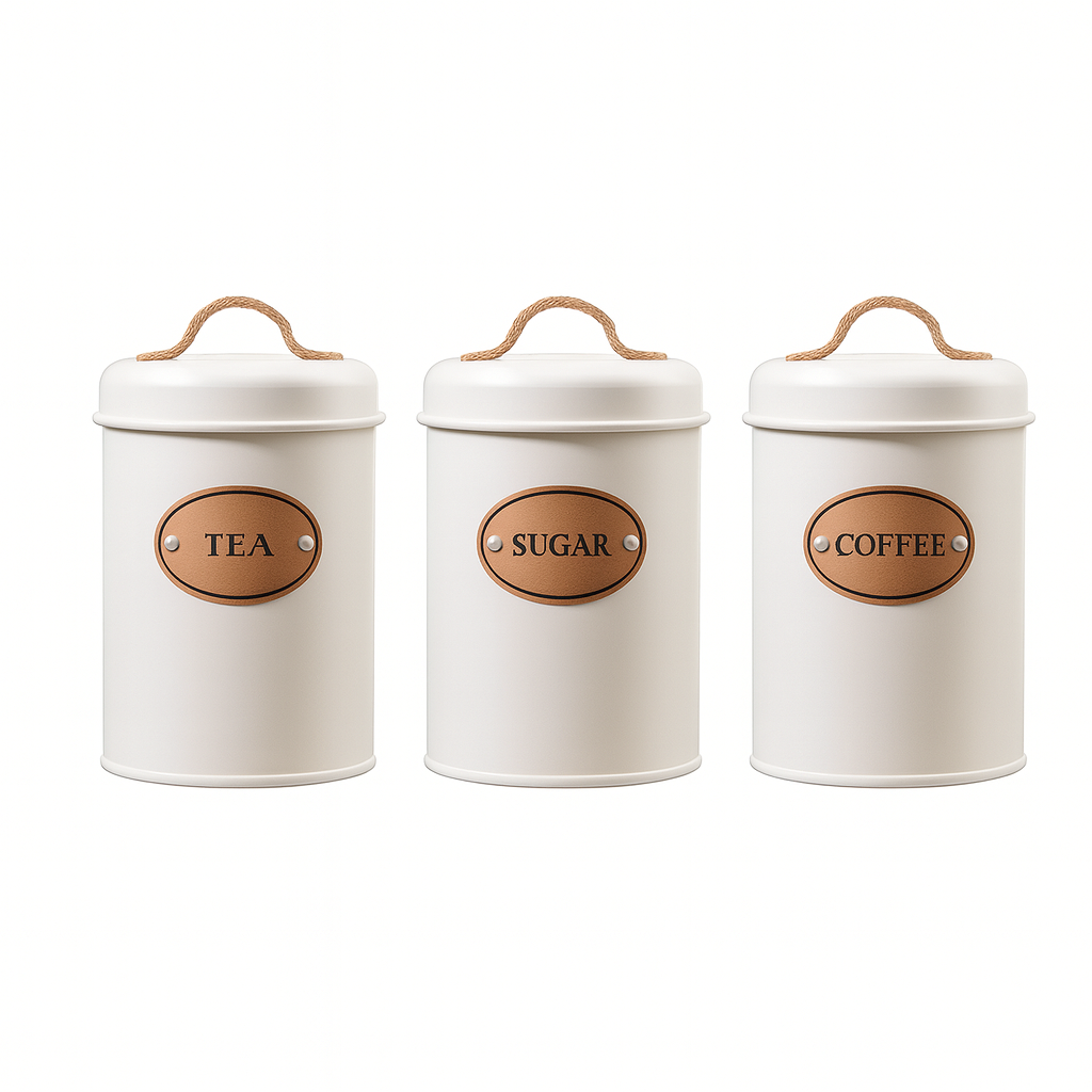 Luxury Tea, Coffee, & Sugar Jars