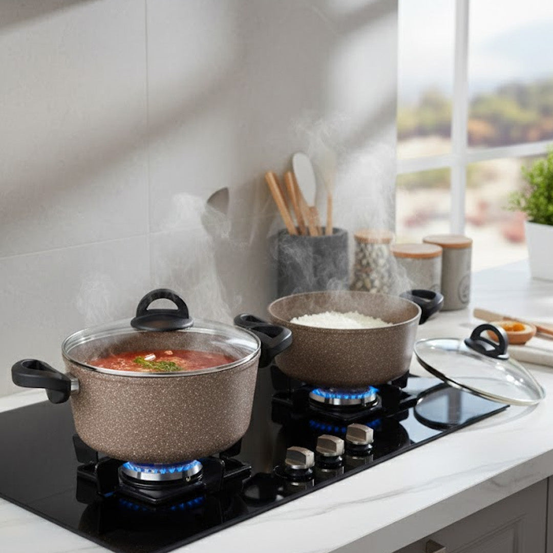 Falez FORGED 9 Pcs Cooking Set Premium Turkish Cookware Pakistan