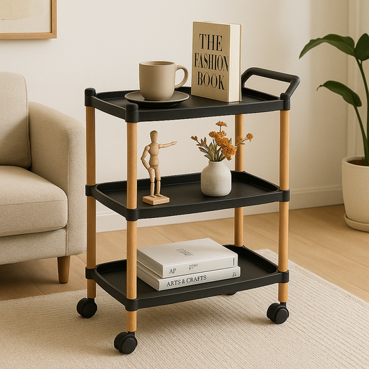 3-Tier Luxury Rolling Organizer Cart