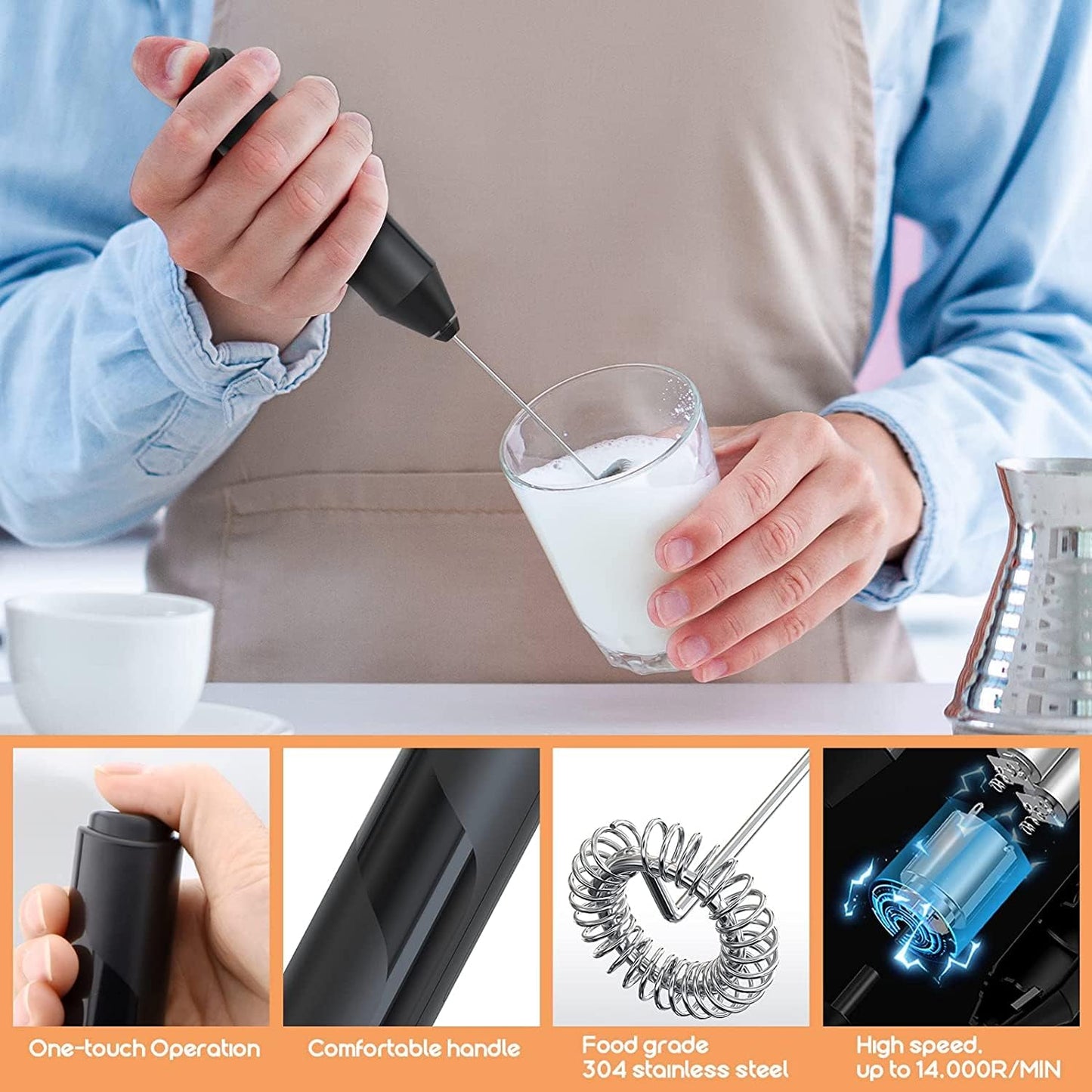 Café-Style Coffee Foam Maker