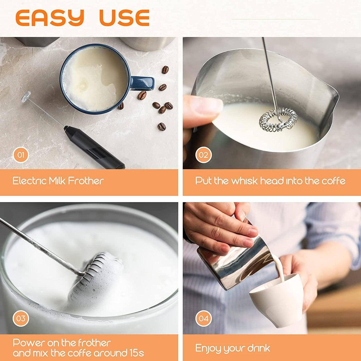 Café-Style Coffee Foam Maker