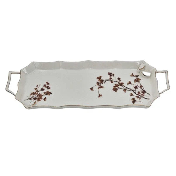 Angela 15.5" Luxury Ceramic Serving Tray