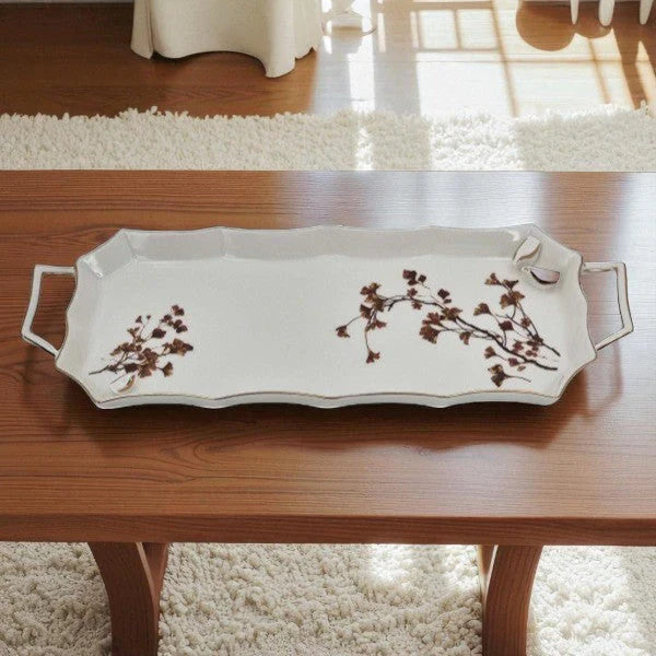 Angela 15.5" Luxury Ceramic Serving Tray