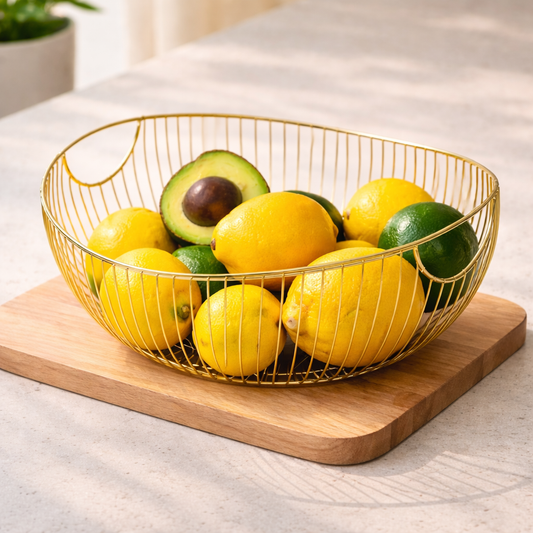 Luxury Gold Fruit Bowl