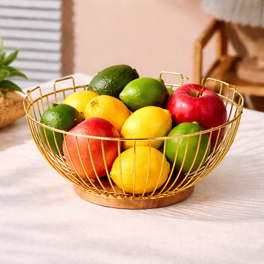 Luxury Royal Gold Fruit Bowl