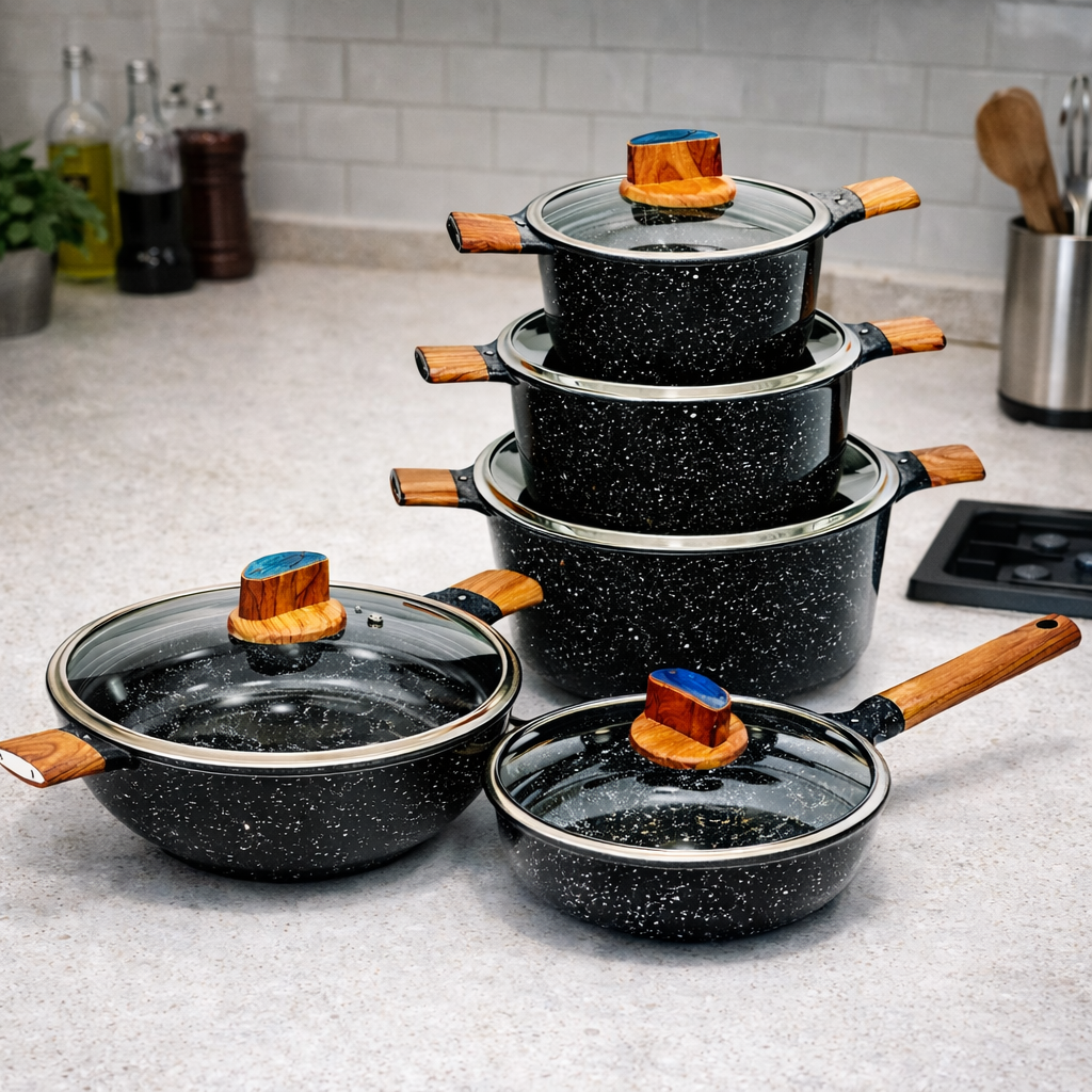 Granite Cookware Set – 12pcs