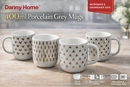 Porcelain Mug – Grey (400ml) 1 PC