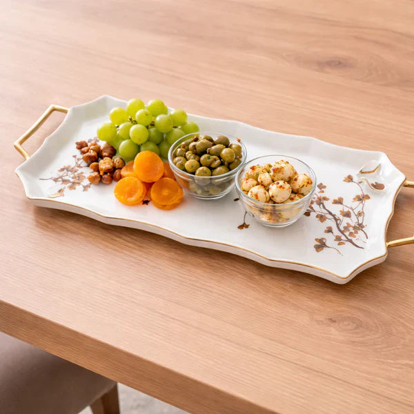 Angela 15.5" Luxury Ceramic Serving Tray