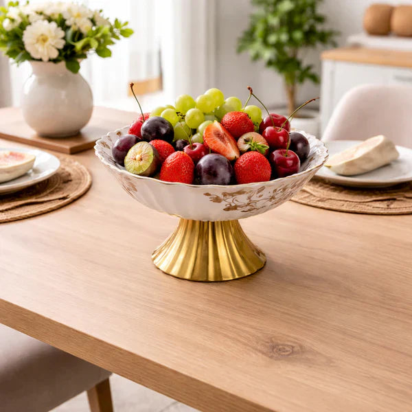 Angela 12" Luxury Ceramic Fruit Bowl