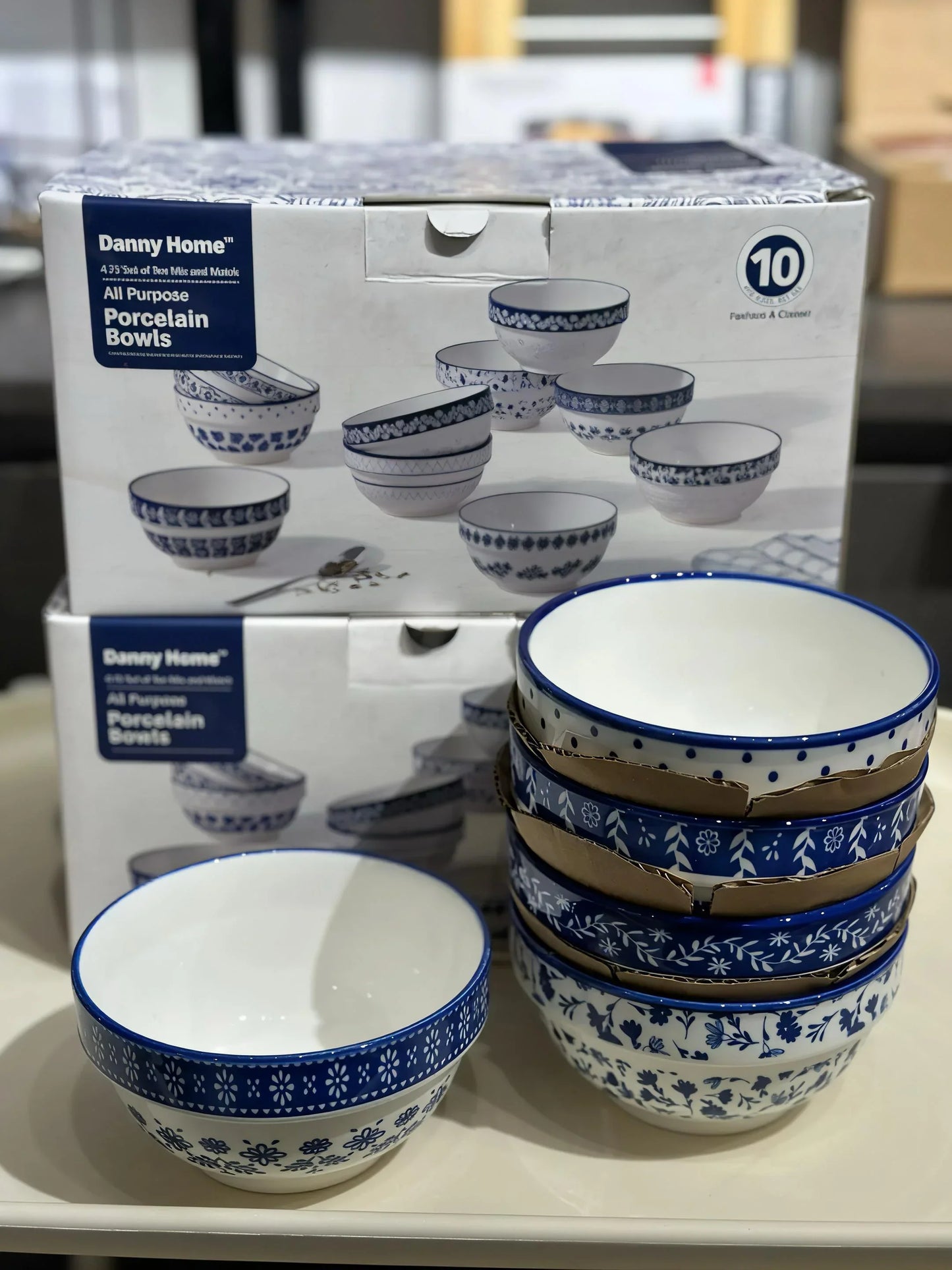 Porcelain Bowl Set – 10pcs