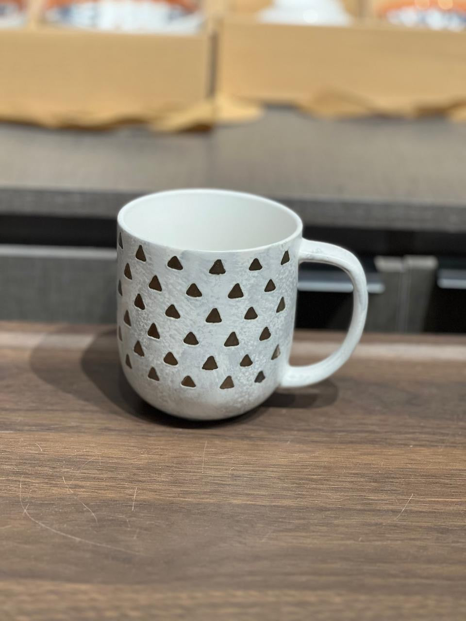 Porcelain Mug – Grey (400ml) 1 PC