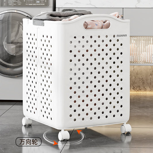 Foldable Rolling Laundry Basket