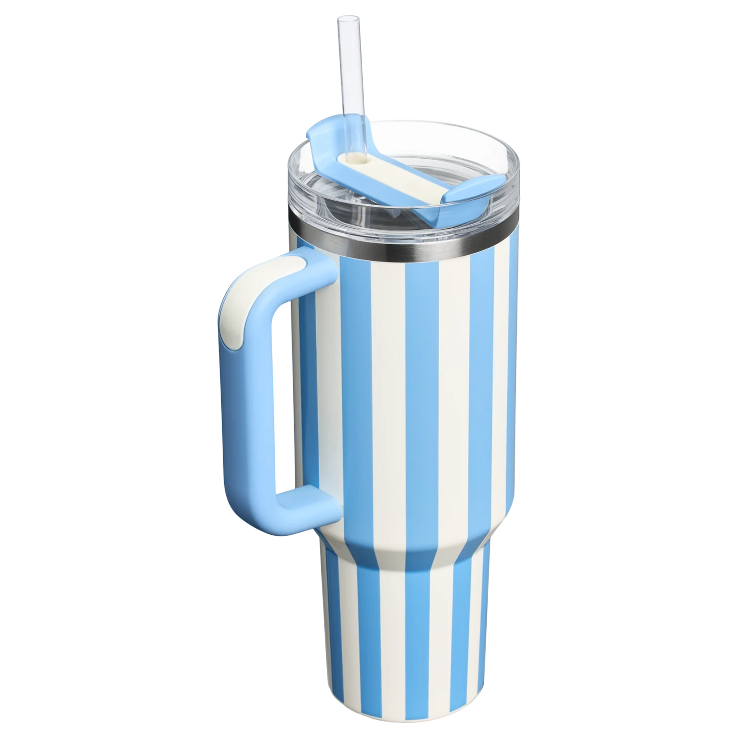 Stanely Cornflower Cabana Design, Blue & White Stripes.
