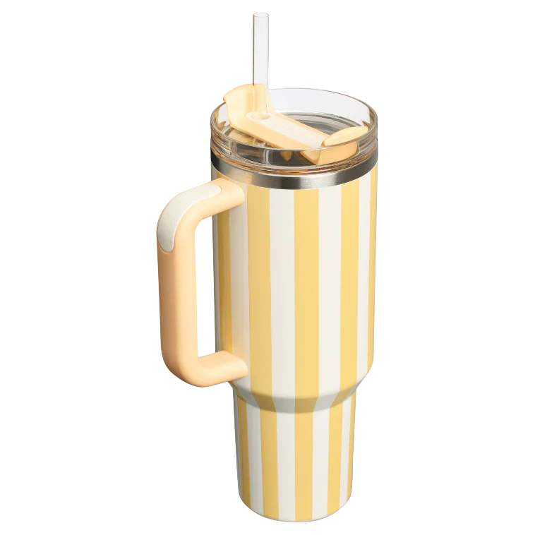 The Quencher H2.0 Flowstate™ Tumbler | 40 OZ - Butter Cabana Gloss