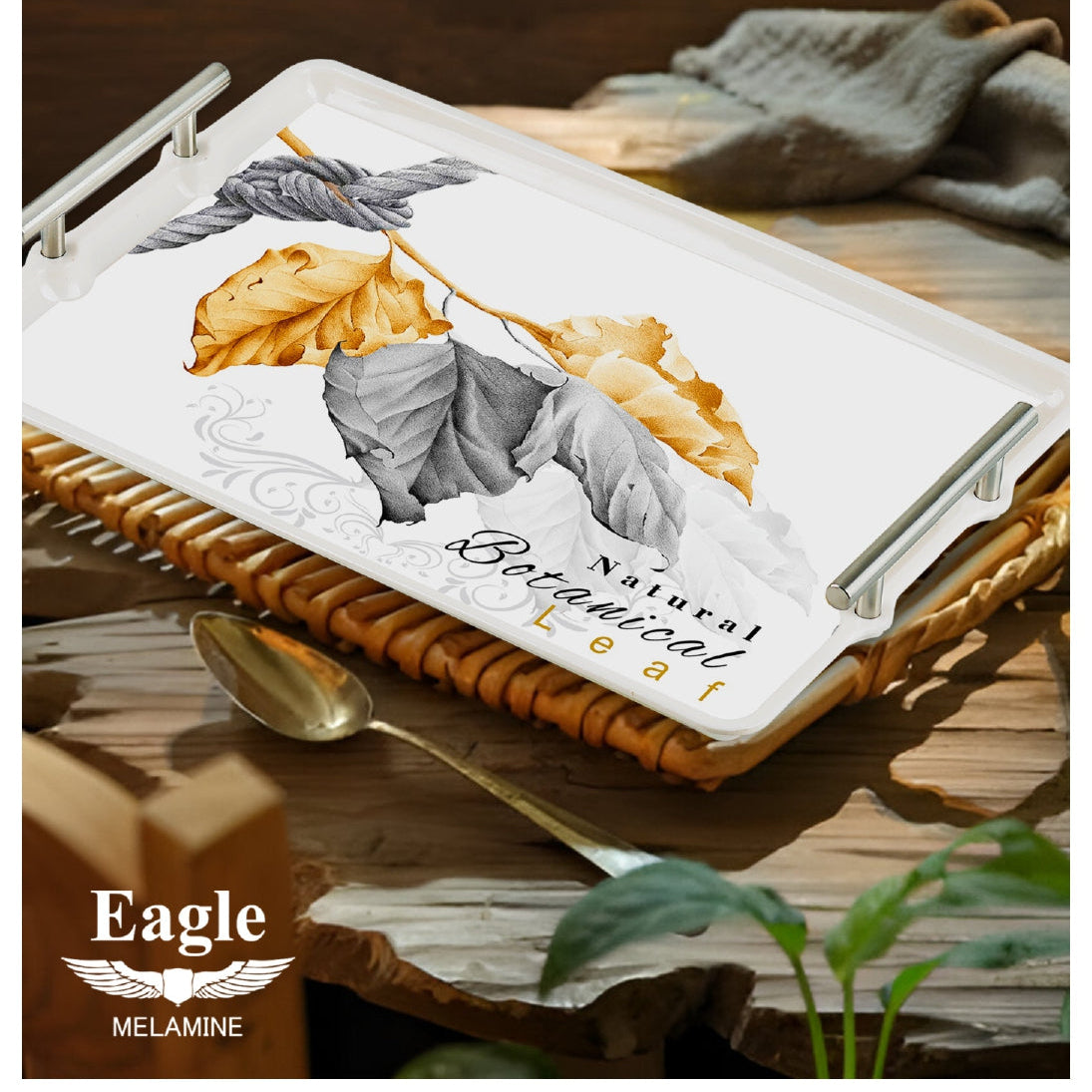 Melamine Serving Tray Set – 3pcs