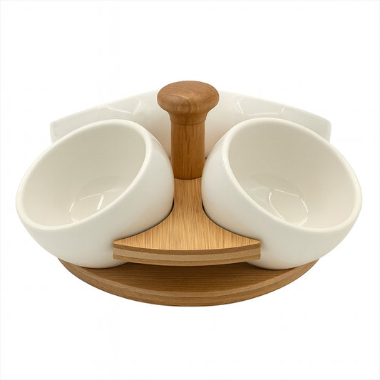 Ceramic Luxury Condiment Bowl Set - 4 PCS