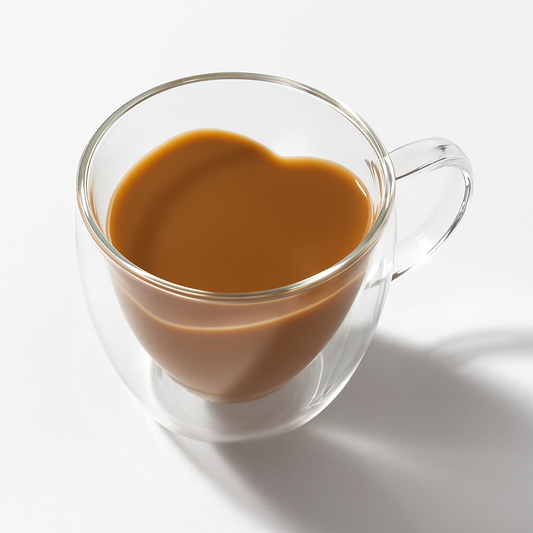 Double Wall Glass Mug | Heart Shape