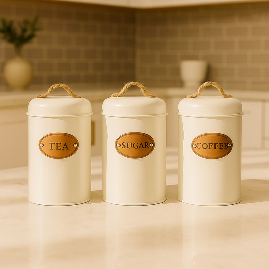 Luxury Tea, Coffee, & Sugar Jars